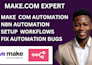 build and fix n8n ai automation workflow, ai agent and make com zapier ai agent